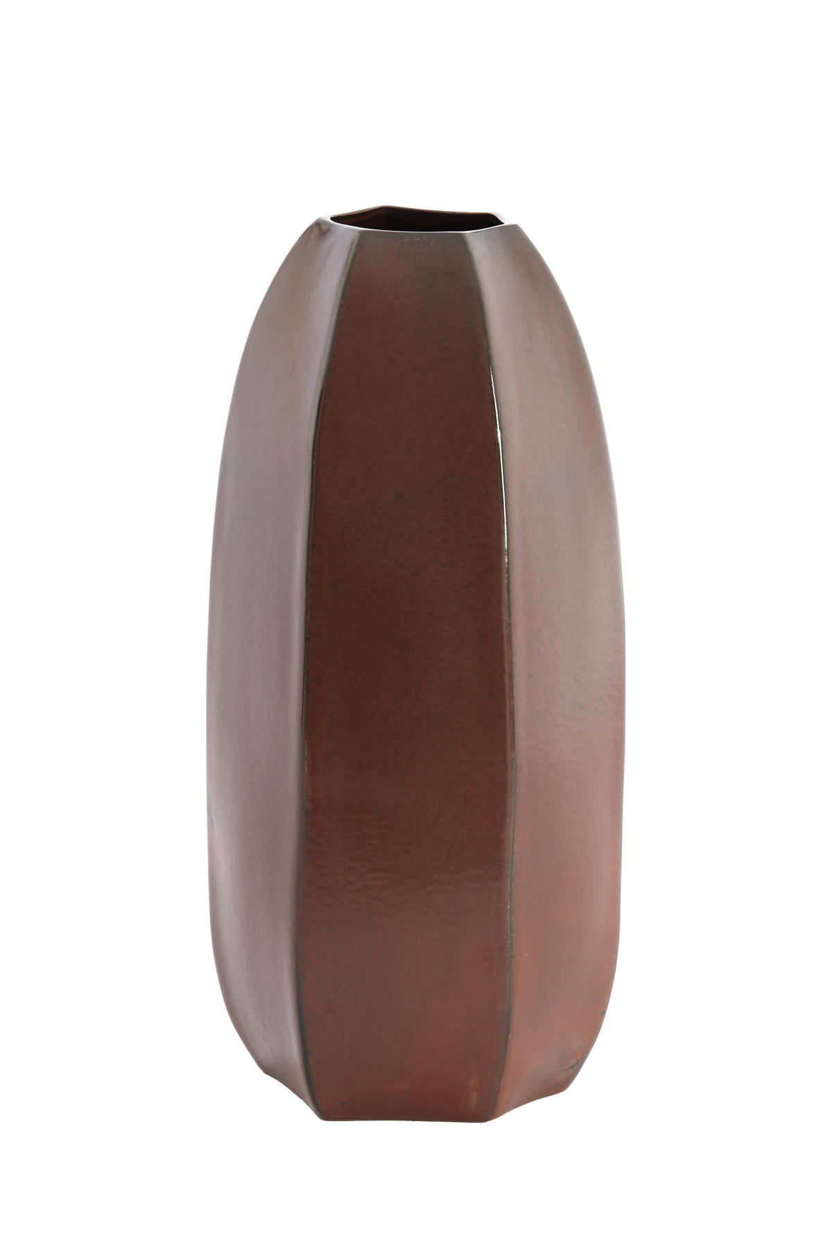 VAZE Serra Braun 20.5/20/45.5 cm - Braun, Keramik (45.5cm) - Light & Living