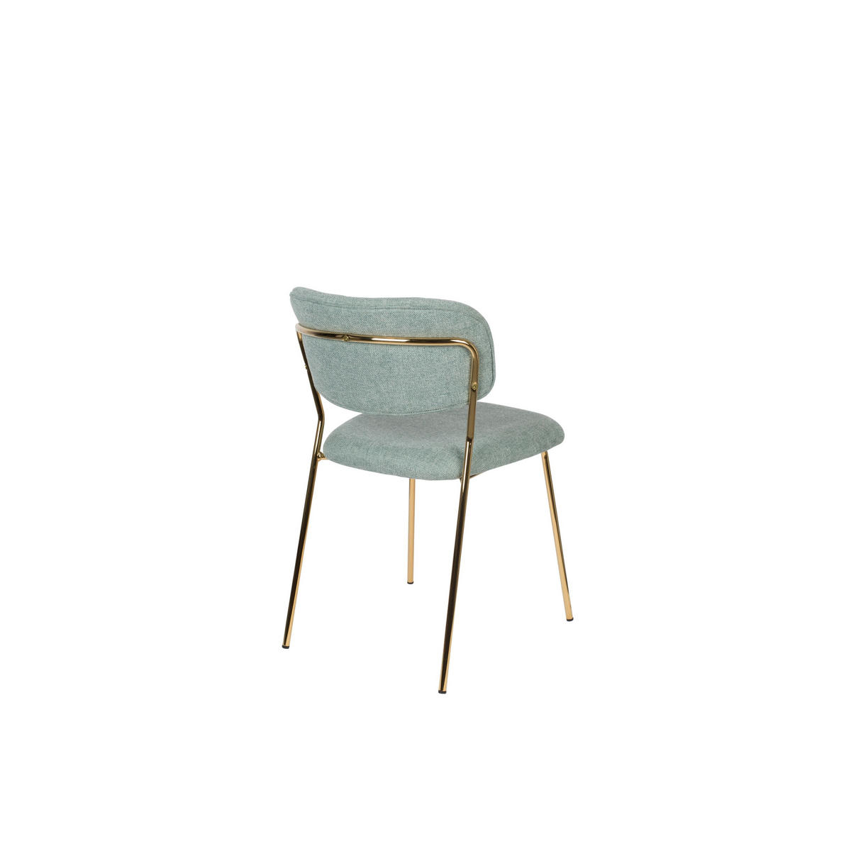 ESSZIMMERSTUHL Jolien Gold/ Hellgrün - 2 er Set - Mintgrün, Textil (48/77/56cm) - Housecraft Living