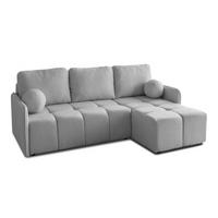 ECKSOFA GAMMA mit Schlaffunktion Quelle 83 - Grau, Textil (217/145cm) - Lookway