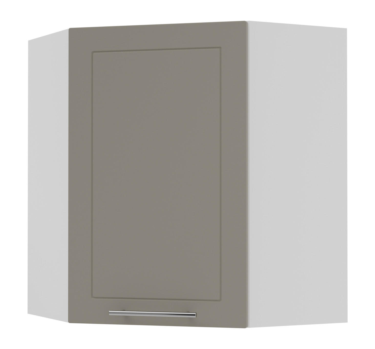 KÜCHENHÄNGESCHRANK Kvantum W10/60 Beige Matt / Weiß Matt 60 / 60 / 72cm - Beige/Weiß, Holz/Holzwerkstoff (60/72/60cm) - Feldmann-Wohnen