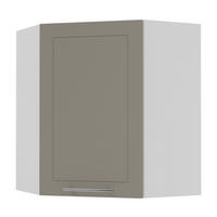 KÜCHENHÄNGESCHRANK Kvantum W10/60 Beige Matt / Weiß Matt 60 / 60 / 72cm - Beige/Weiß, Holz/Holzwerkstoff (60/72/60cm) - Feldmann-Wohnen
