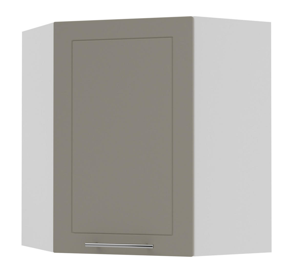 KÜCHENHÄNGESCHRANK Kvantum W10/60 Beige Matt / Weiß Matt 60 / 60 / 72cm - Beige/Weiß, Holz/Holzwerkstoff (60/72/60cm) - Feldmann-Wohnen