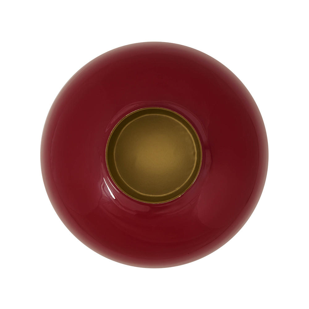 VASE Metal dunkelrot 32 cm - Rot, Metall (31cm) - Pip Studio