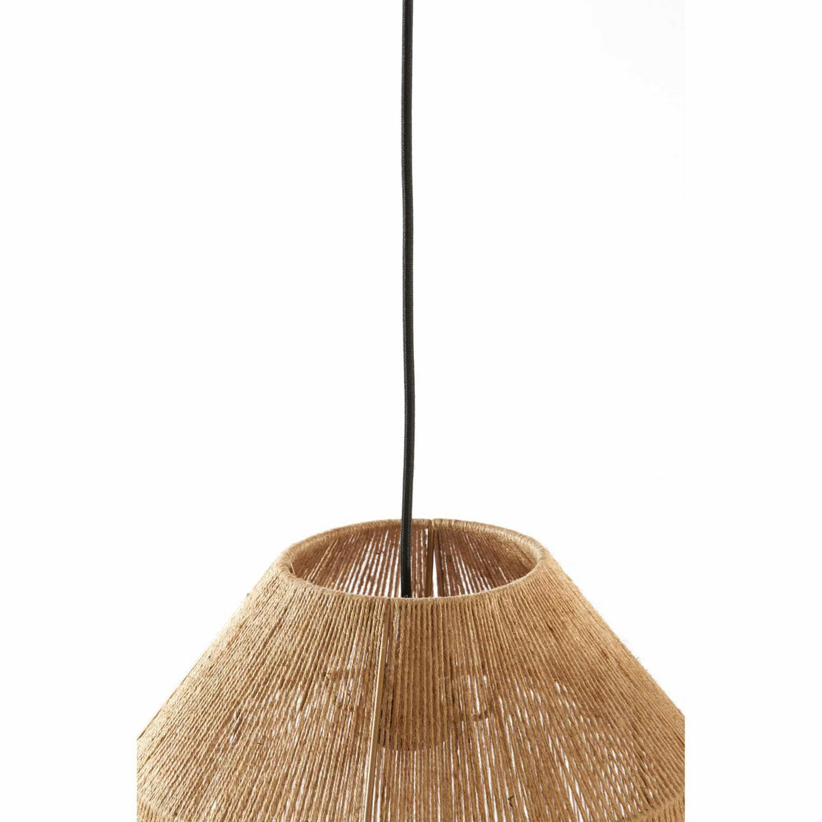 HÄNGELAMPE Malva Braun Ø50/50 cm - Braun, Textil (50/50/50cm) - Light & Living