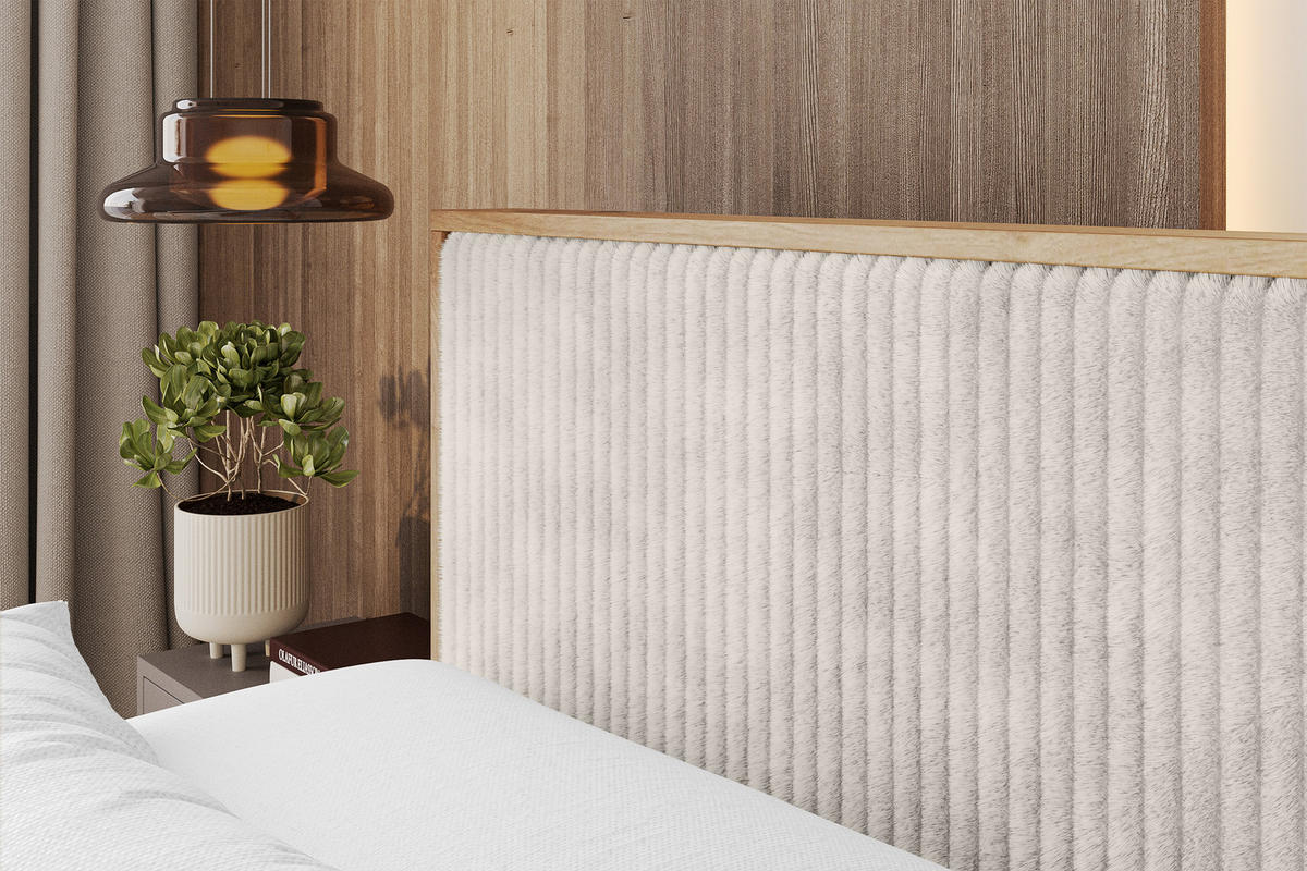 BOXSPRINGBETT LOLLI9 -Z-KING 140x200 - H3/H4 Creme - Creme, Holzwerkstoff (140/200cm) - ALTDECOR