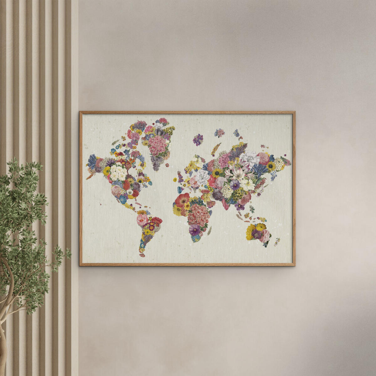 POSTER Wild Apple - Botanical Floral Map Light - Multicolor, Papier (30/40/0.1cm) - Poster&Frame