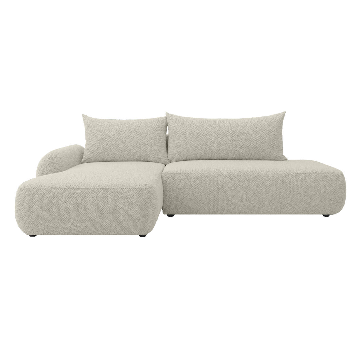 ECKSOFA Munduk I mit Schlaffunktion, Creme - Creme, Textil (302/184cm) - Fedve