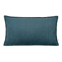KISSENHÜLLE HYggelig No.1 nord-blau Cord-Samt 50/30 cm - Blau, Textil (30/50cm) - beties Heimtextil