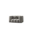 SESSEL, Sofa Grand modular stoff Salvador Grau - Grau, Holz (137/70/89cm) - Kaiser Möbel