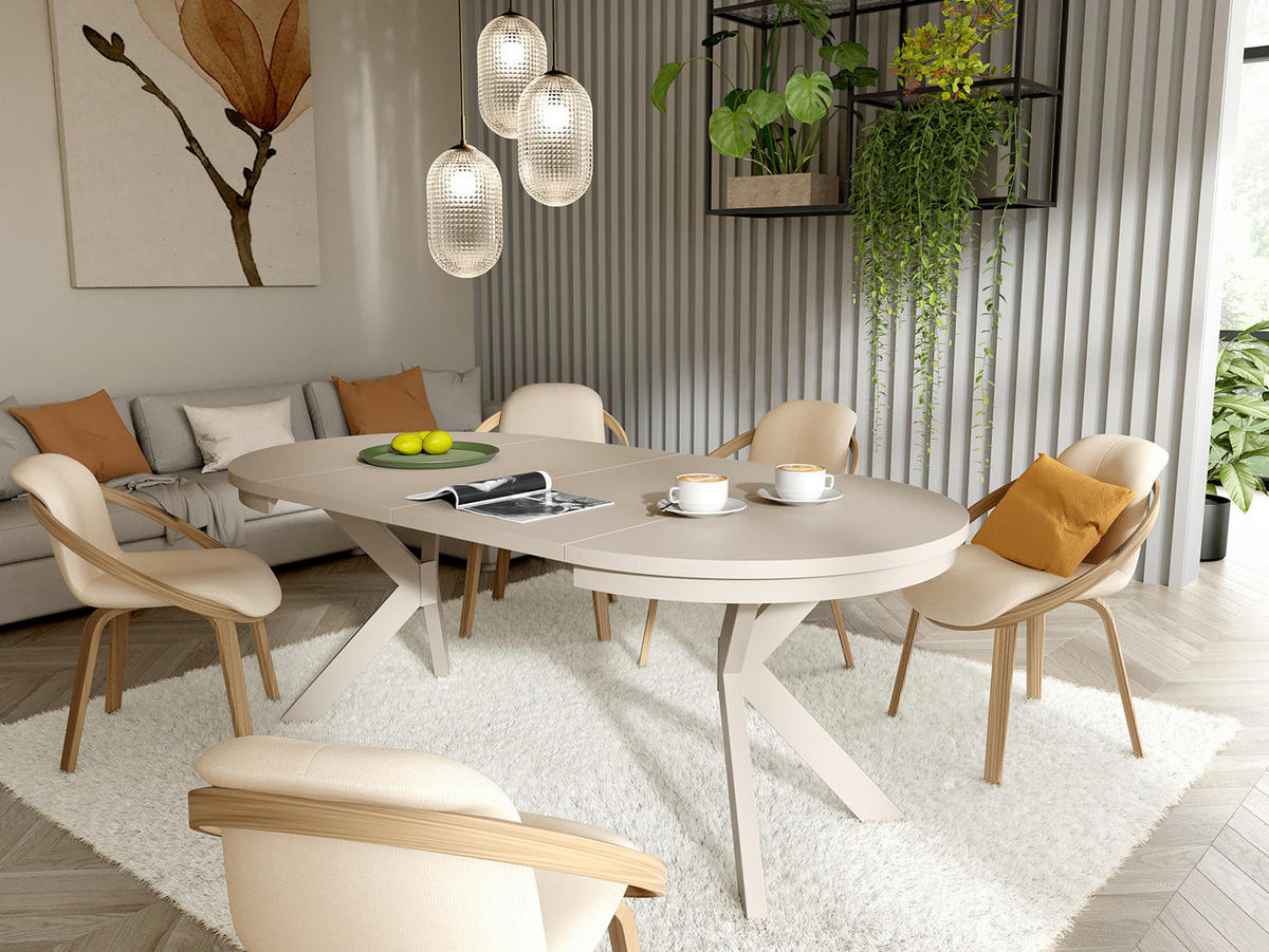 ESSTISCH 100-180 BELLAMI Eiche craft - Eiche Artisan, Holzwerkstoff (100/100/75cm) - Compleo24