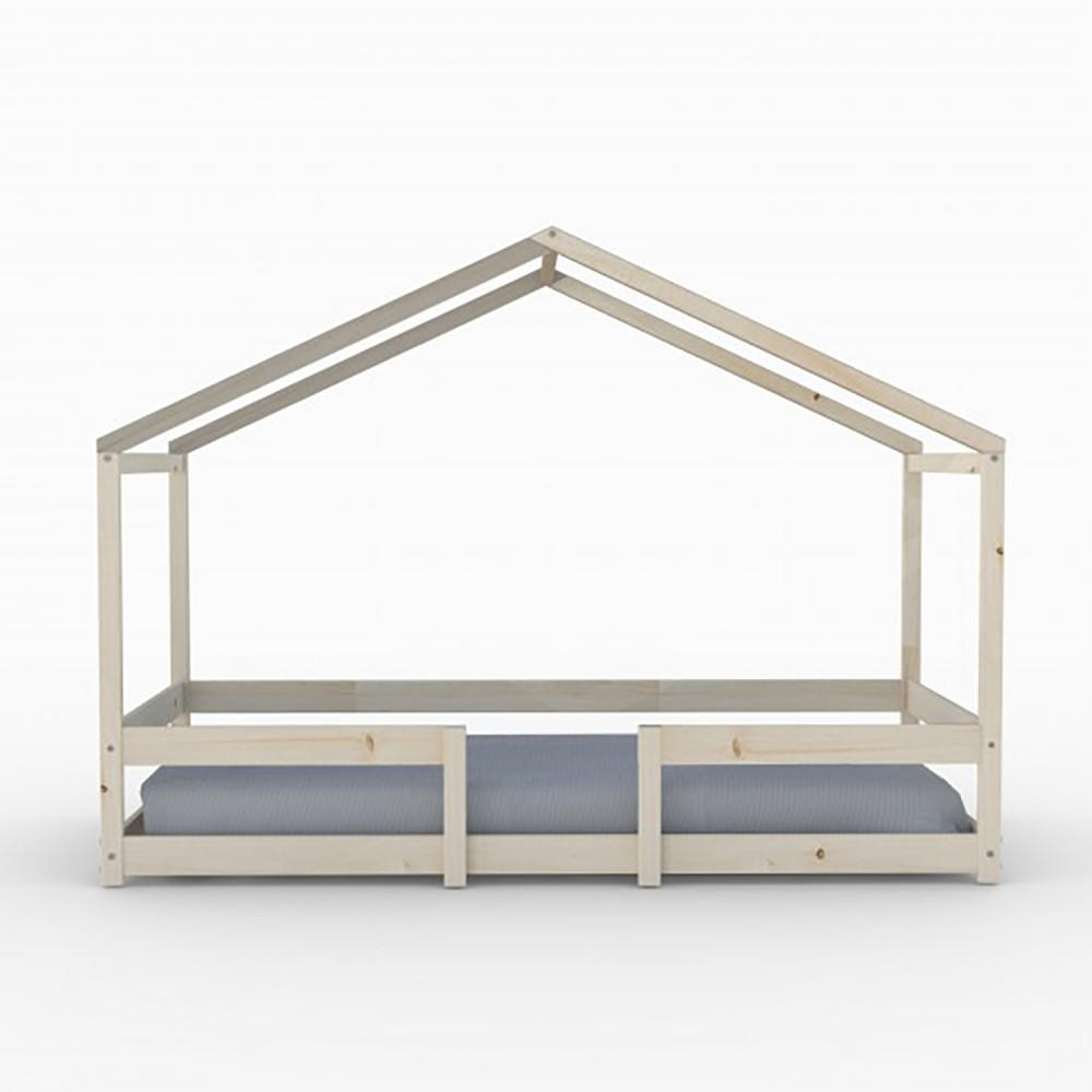 HAUSBETT INDIANA mit Lattenrost / Kinderbett 90x190 - Natural - Naturfarben, Holz (90/190cm) - Weber Industries