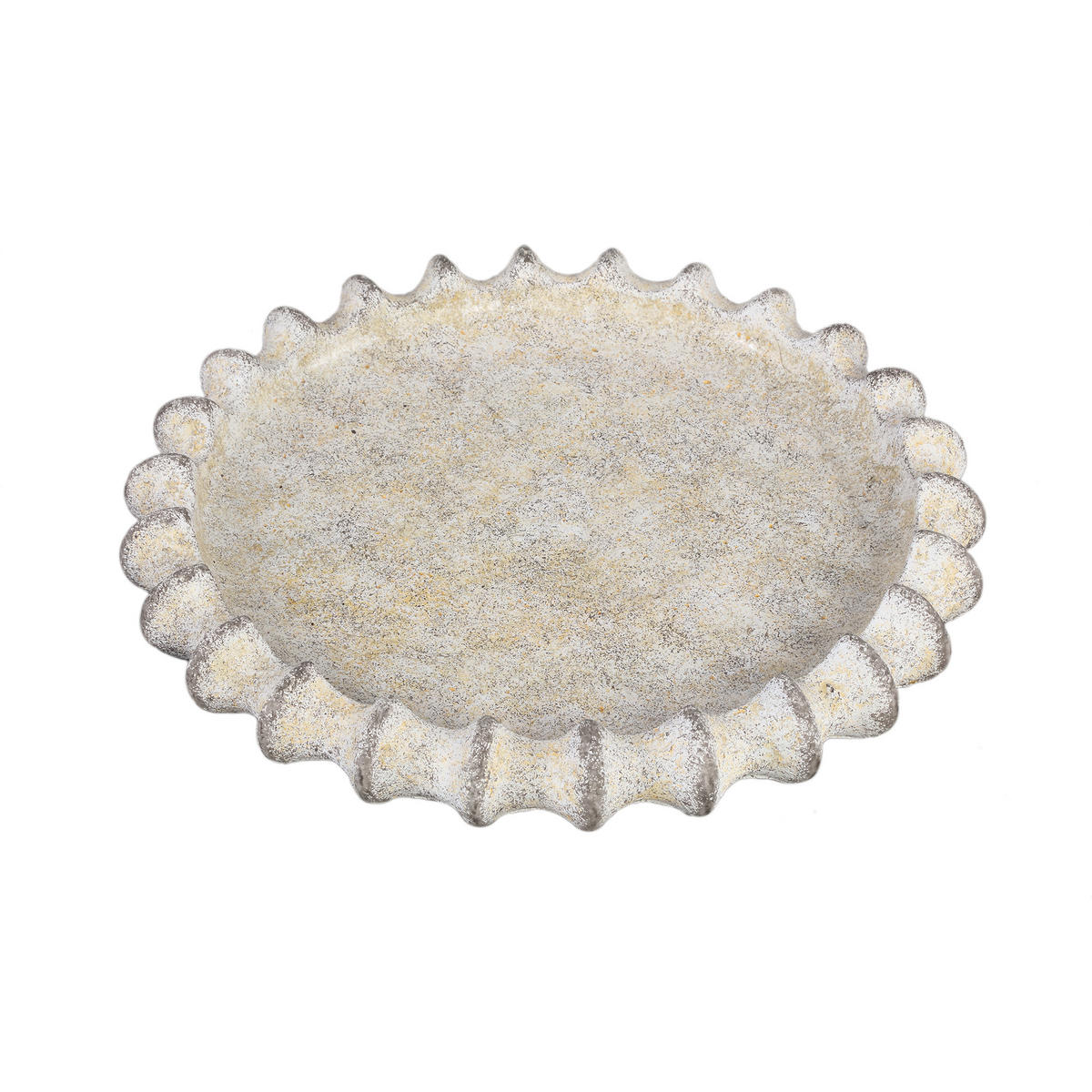 SCHALE Cheyene Beige 40/40/5cm - Beige, Stein (5cm) - PTMD Collection
