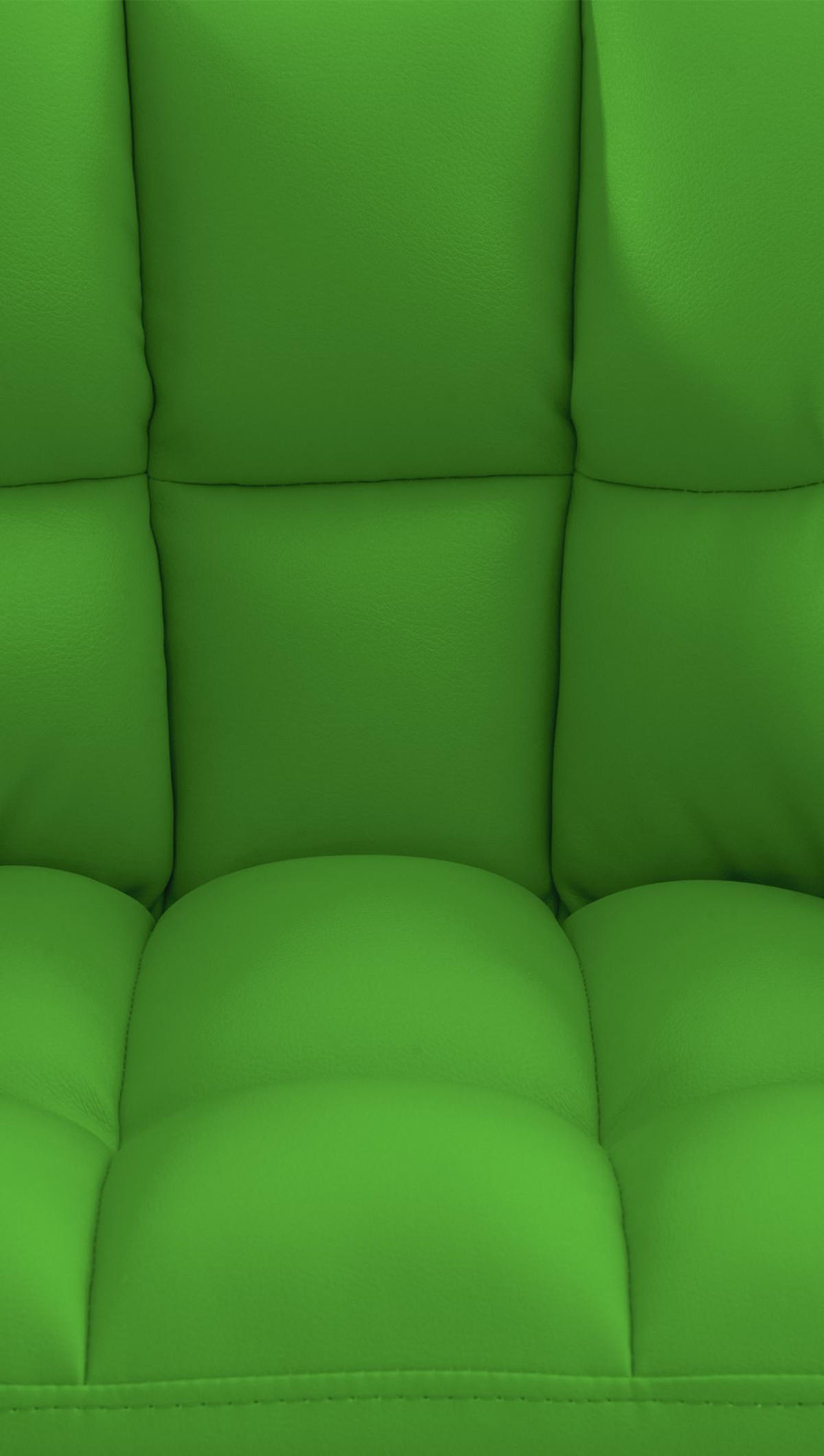 SESSEL Lederlook grün - Schwarz/Grün, Textil/Metall (64/75/48cm) - CLP