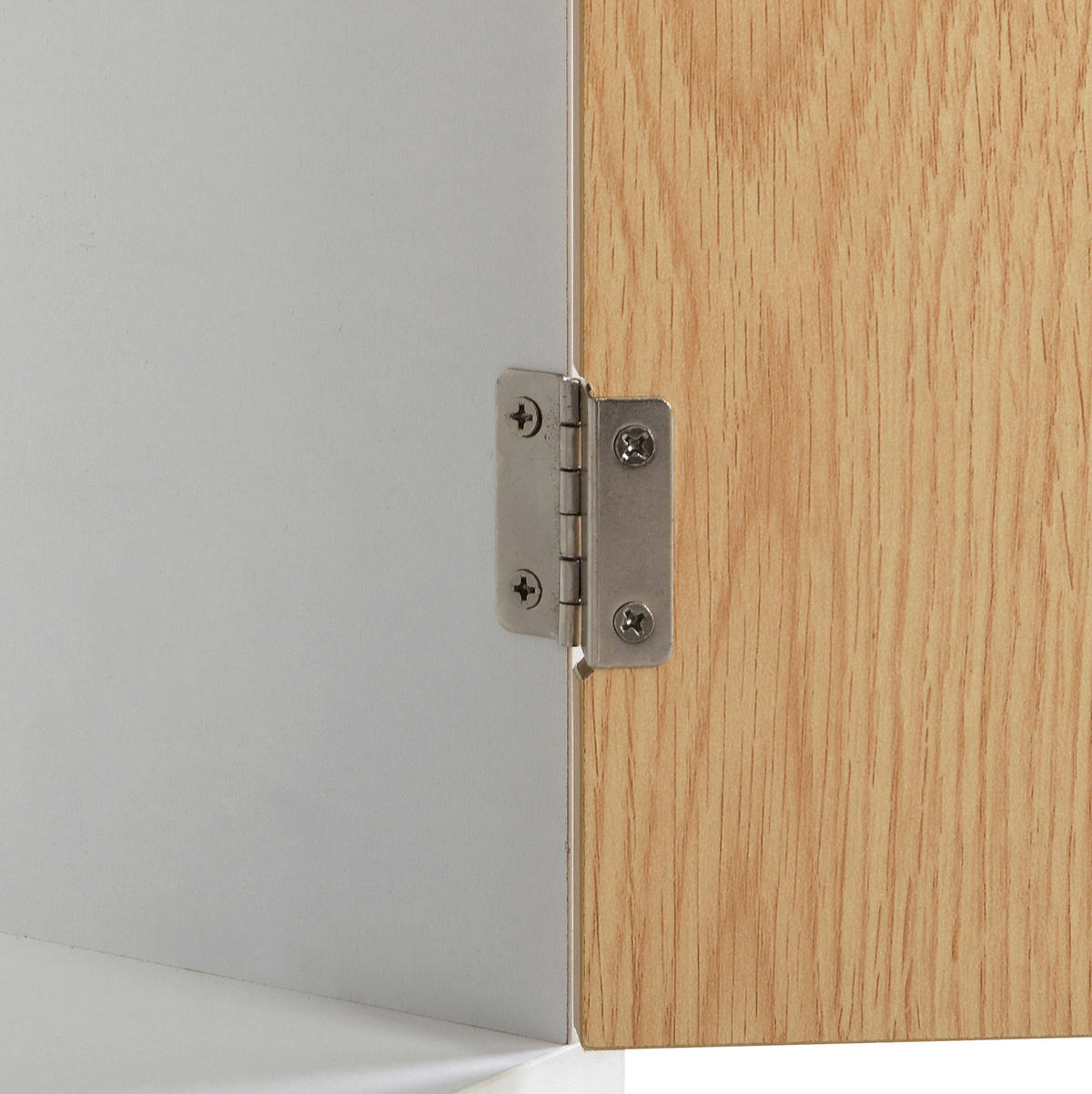 SCHUHSCHRANK 90/125/17 cm Natur/Weiß aus MDF mit 3 Klappen und Schublade - Weiß, Holzwerkstoff (90/125/17cm) - OKMYHOME