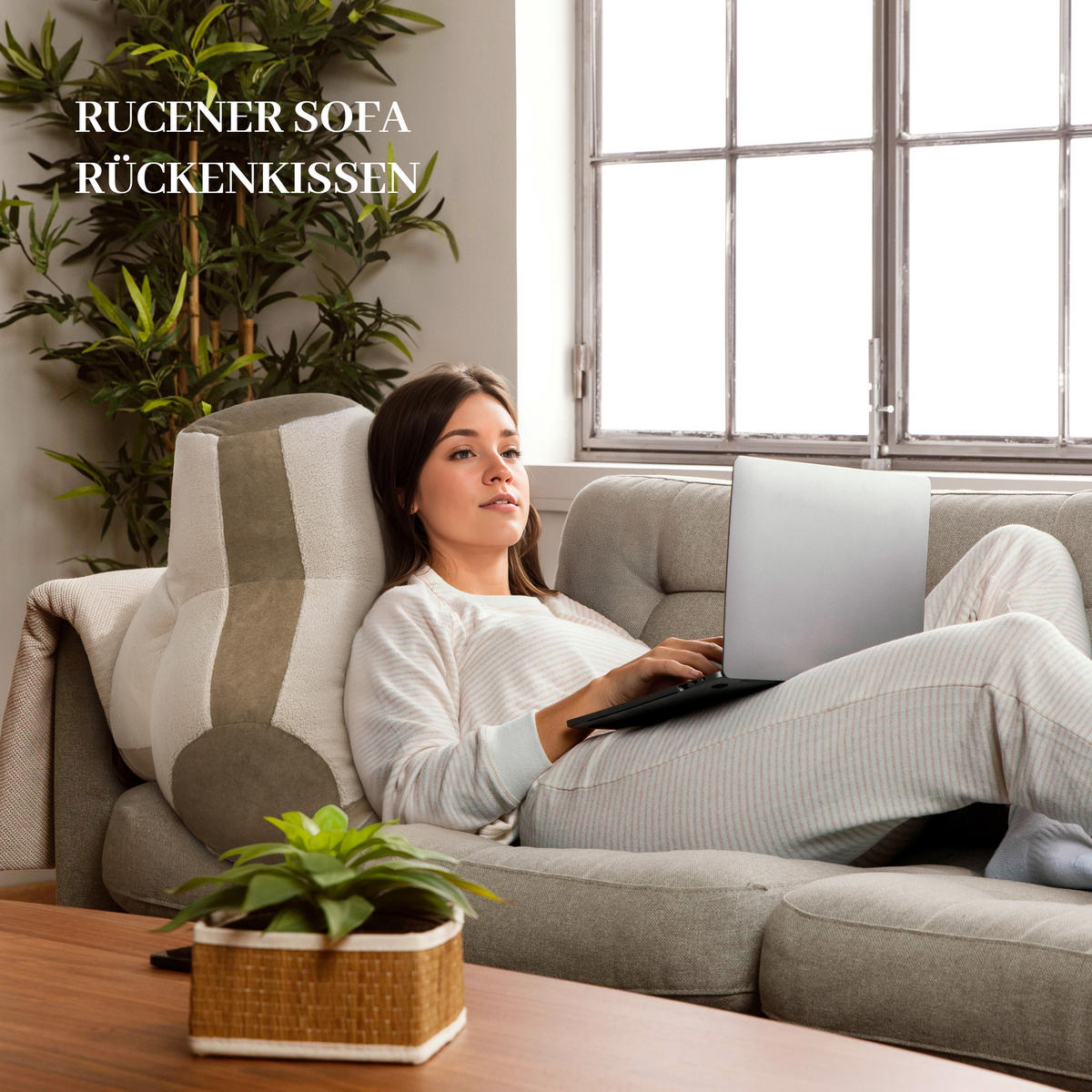 KISSEN Tetrapod Mehrere Funktionen - Hellbraun, Textil (24/70cm) - Vercart