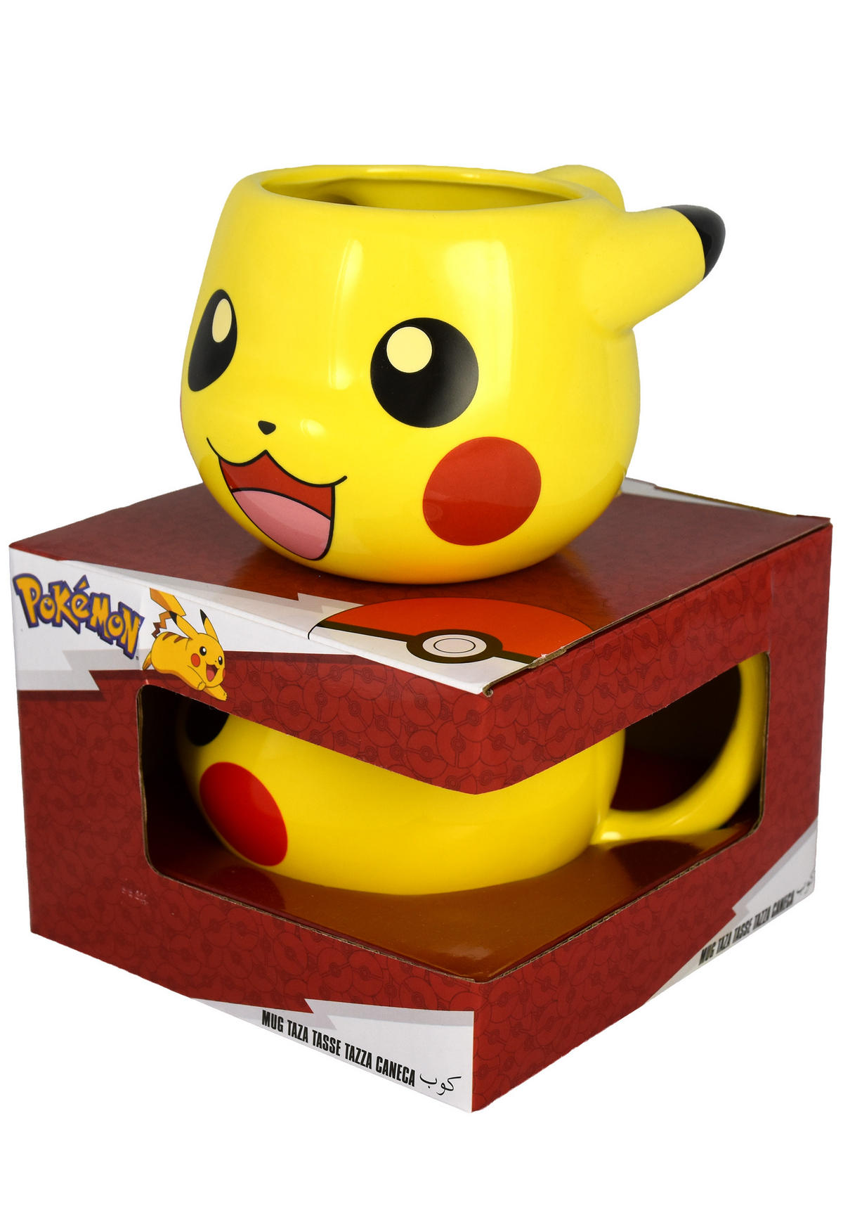 BECHER Pokemon 3D Pikachu Gelb 480 ml - Gelb, Keramik (0.48L) - United Labels
