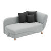 RECAMIERE mit Schlaffunktion & Stauraum - linksseitig - Stoff - Hellgrau - PENELOPE - Hellgrau, Textil (160/81/80cm) - Vente-Unique