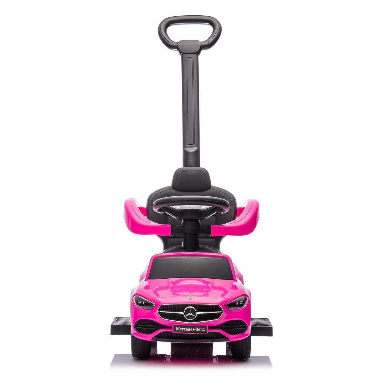 RUTSCHER Mercedes Benz C-Klasse pink Stauraum Fußstütze Schiebegriff Hupe - Rosa, Kunststoff (84/40/83cm) - Chipolino
