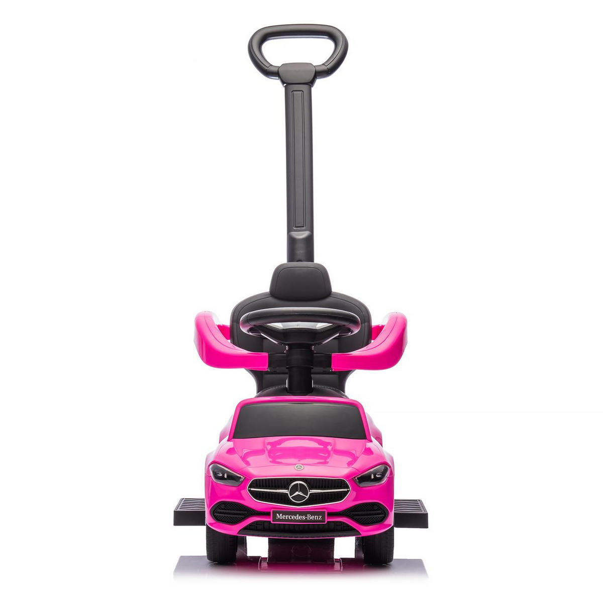 RUTSCHER Mercedes Benz C-Klasse pink Stauraum Fußstütze Schiebegriff Hupe - Rosa, Kunststoff (84/40/83cm) - Chipolino