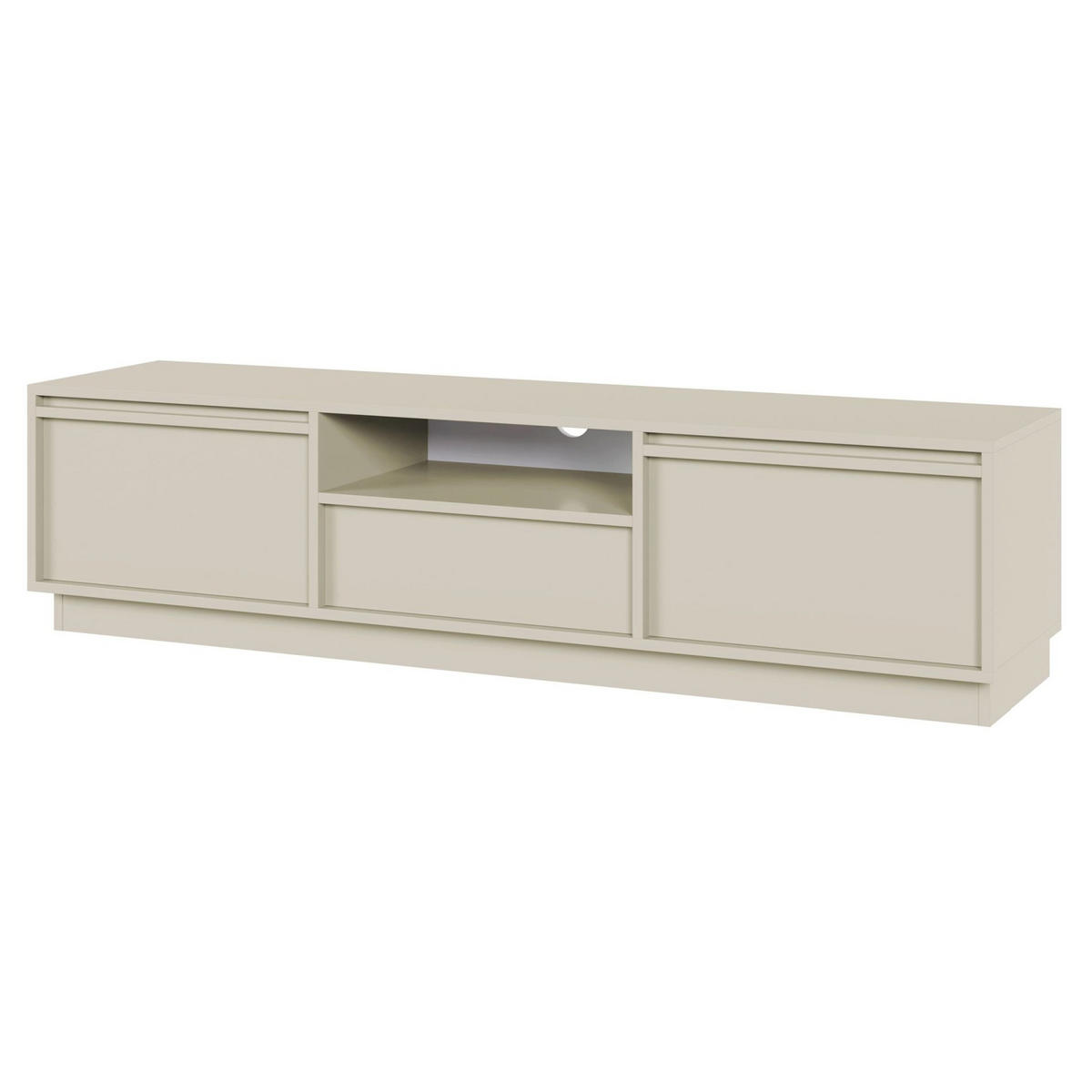 TV-LOWBOARD Evo Greige 154/39/39 cm - Kaschmir, Holzwerkstoff (154/39.4/39cm) - Selsey