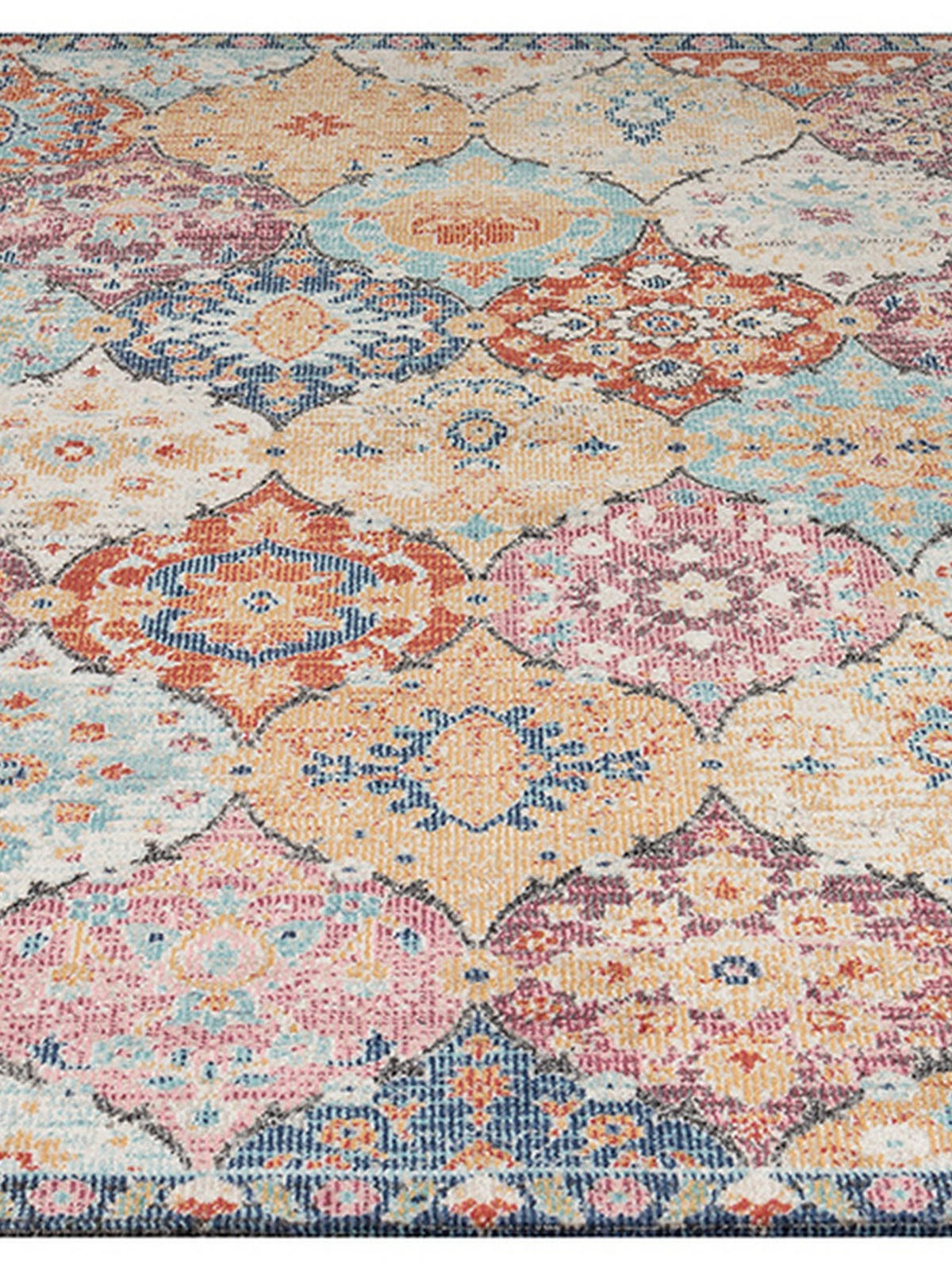 TEPPICH Outdoor Orientalisch LIMMAT Polypropylen Mehrfarbig 80 x 300 cm - Multicolor, Textil (80/300cm) - KADIMA DESIGN