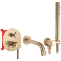 WANNENARMATUR LUNGO GOLD BRUSH BOX 16/16/16 cm - Goldfarben, Metall (16/16/16cm) - REA