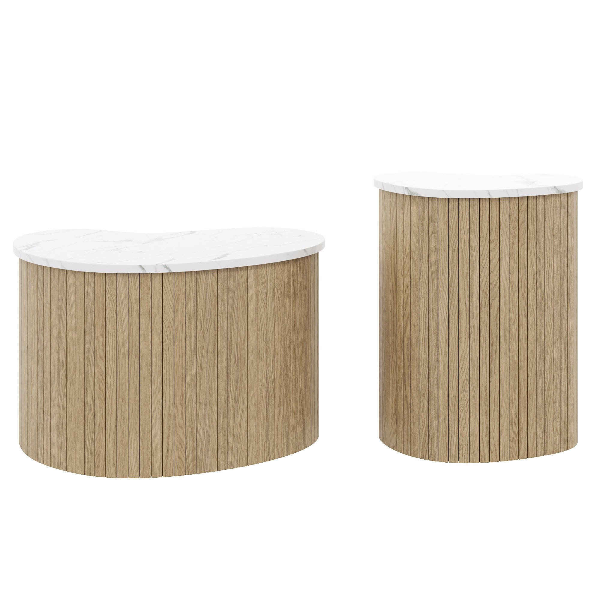 ComfortXL Couchtisch Weiß 60x38x37 cm