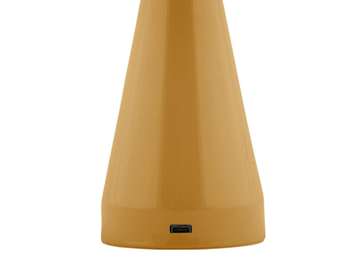 TISCHLAMPE Rachel LED 15.5/15.5/20.5 cm - Gelb, Metall (15.5/15.5/20.5cm) - Leitmotiv