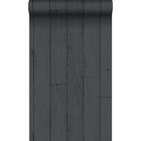 TAPETE Holz-optik 53 cm x 10.05 m - Schwarz, Papier (53/1000cm) - Origin Wallcoverings
