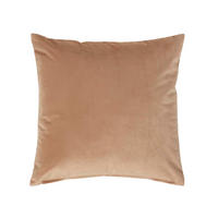 SAMTKISSEN beige 45/45 cm - Beige, Textil (45/45cm) - Homescapes