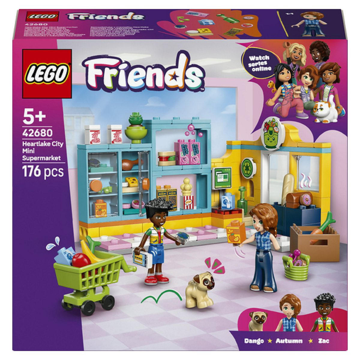 Lego Klemmbausteine Violett 19.1x6.1x20.5 cm