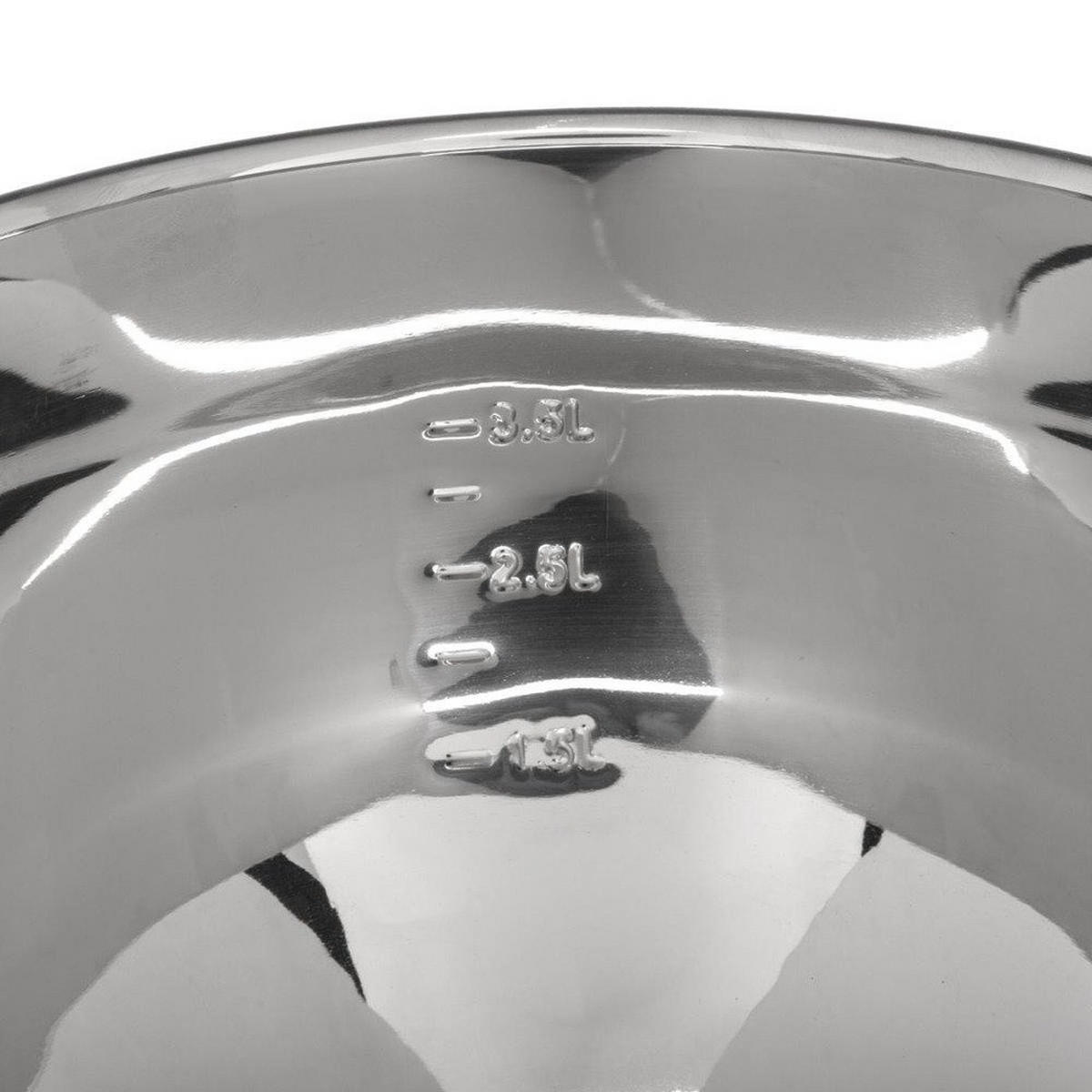 SALATZENTRIFUGE 3,5 l 27/27/17 cm - Silberfarben, Metall (27/17cm) - 5five Simply Smart