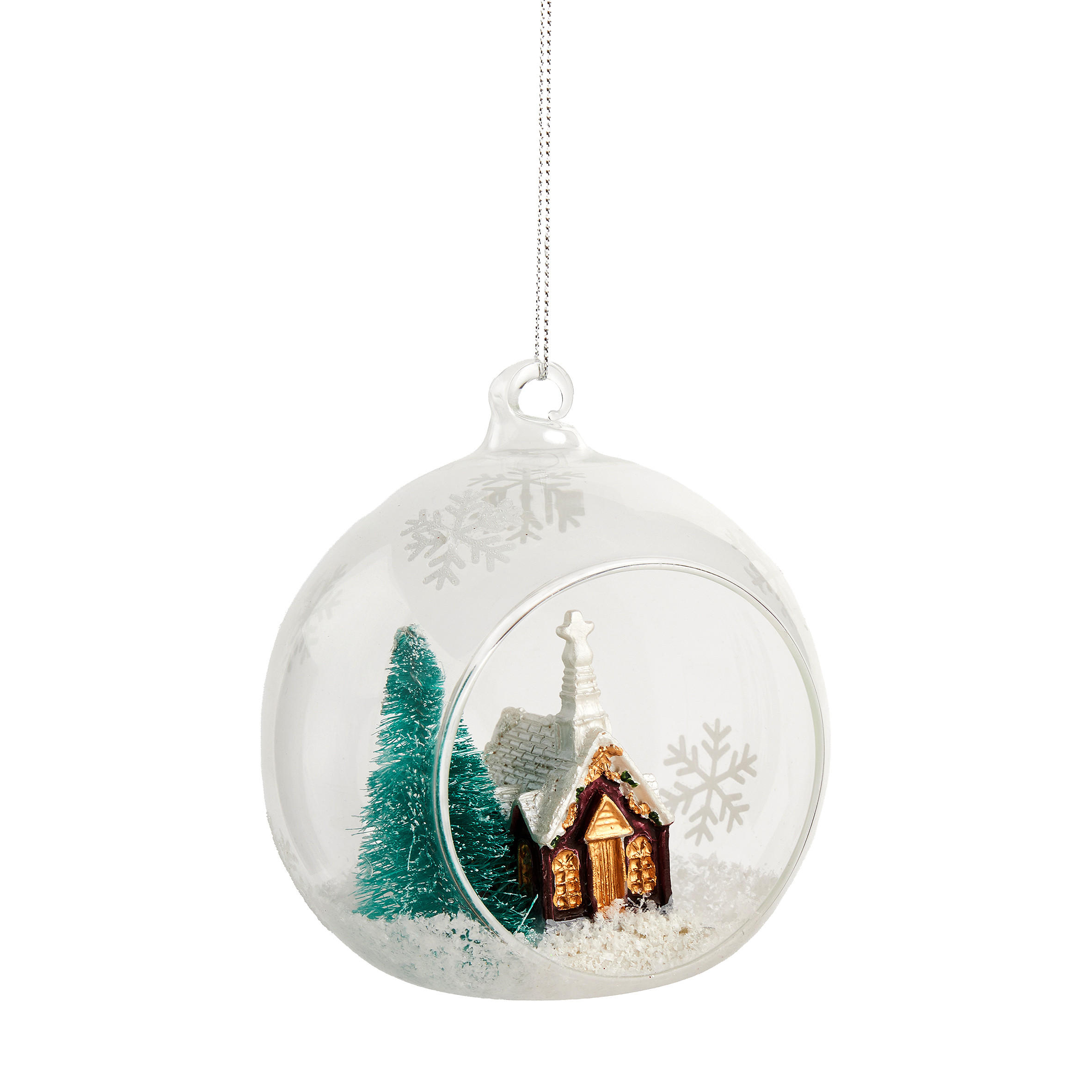WEIHNACHTSKUGEL Glas GLAMHOUSIO, Ø100 mm, Transparent, Christbaumkugeln, Weihnachtsdeko Xmas, Christmas Deko - Transparent, Glas (10/10/10cm) - home&you