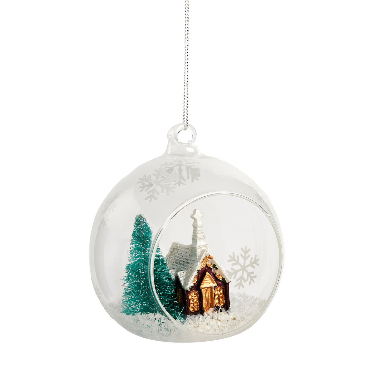 WEIHNACHTSKUGEL Glas GLAMHOUSIO, Ø100 mm, Transparent, Christbaumkugeln, Weihnachtsdeko Xmas, Christmas Deko - Transparent, Glas (10/10/10cm) - home&you