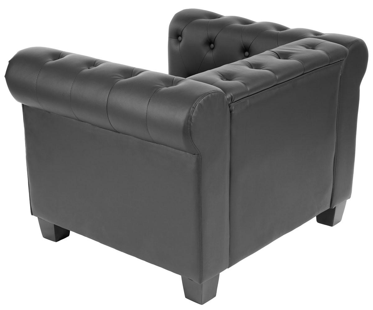 RELAXSESSEL ECKIGE FÜßE Schwarz - Schwarz, Textil (109/74/90cm) - MCW