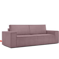 3-SITZER-SCHLAFSOFA NAPI in Pet Friendly Cord-Stoff, hellviolett - Violett/Schwarz, Textil (244/89/101cm) - KONSIMO®
