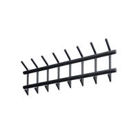 GARDEROBE FABIA Grau Metall - Grau, Metall (90/34/10cm) - KAWOLA