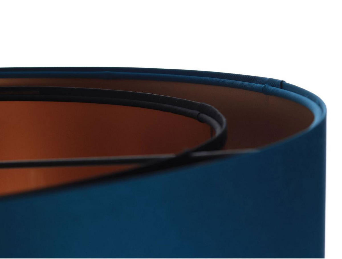 HÄNGELEUCHTE Blau 40/20 cm - Blau/Kupferfarben, Kunststoff (40/1/20cm) - ONZENO