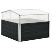 GEWÄCHSHAUS Anthrazit 100x100x77 cm Verzinkter Stahl - Anthrazit, Metall (100/77/100cm)