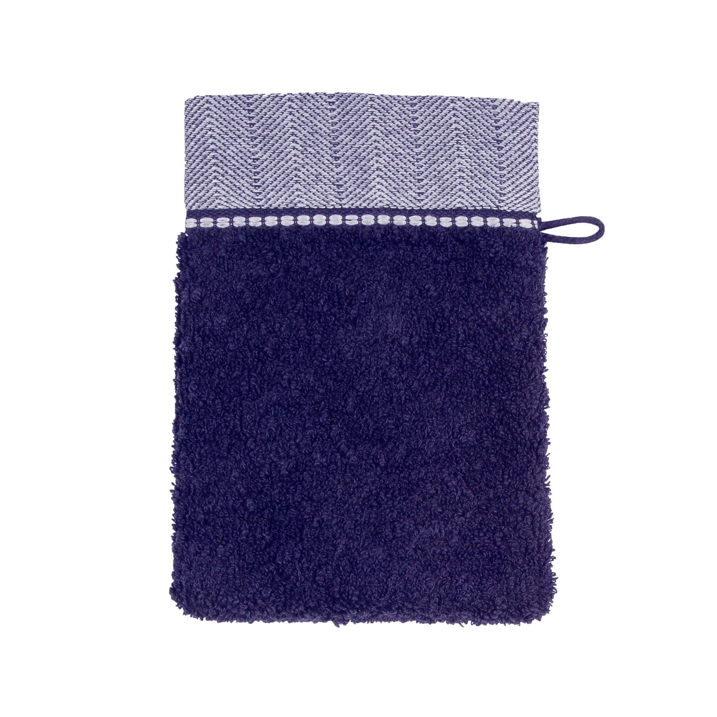 WASCHHANDSCHUH BROOKLYN - Dunkelblau, Textil (20/15cm) - MÖVE