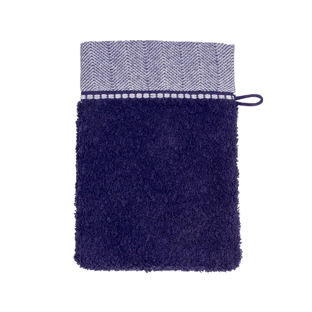 WASCHHANDSCHUH BROOKLYN - Dunkelblau, Textil (20/15cm) - MÖVE