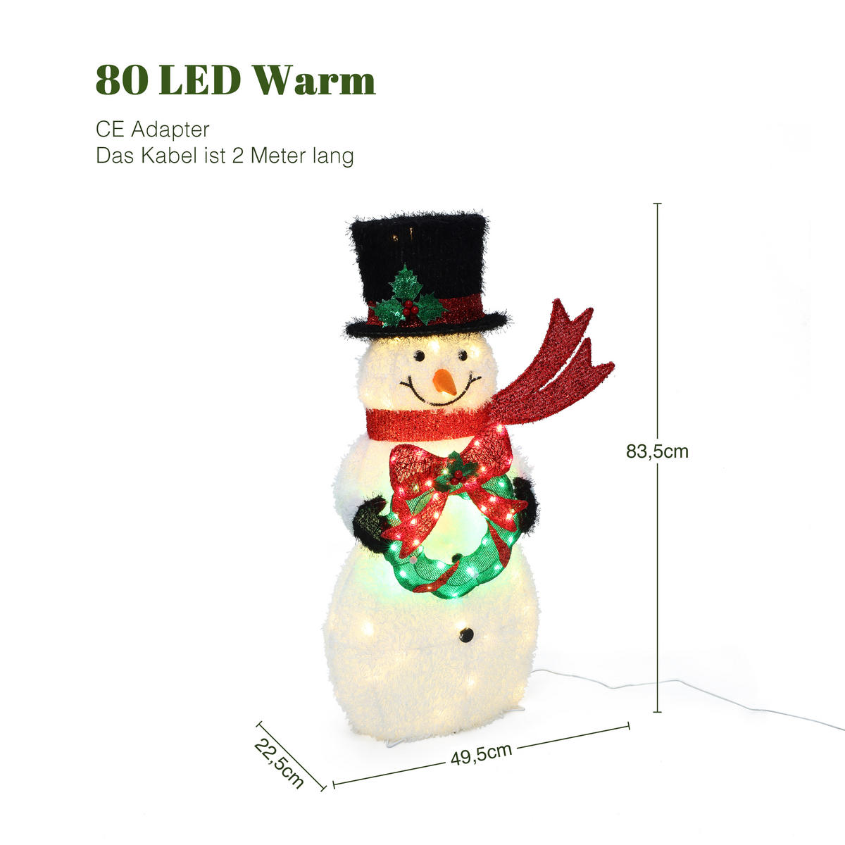 SCHNEEMANN HTHD0206 - Weiß, Kunststoff/Metall (23/84/50cm) - Hometopia