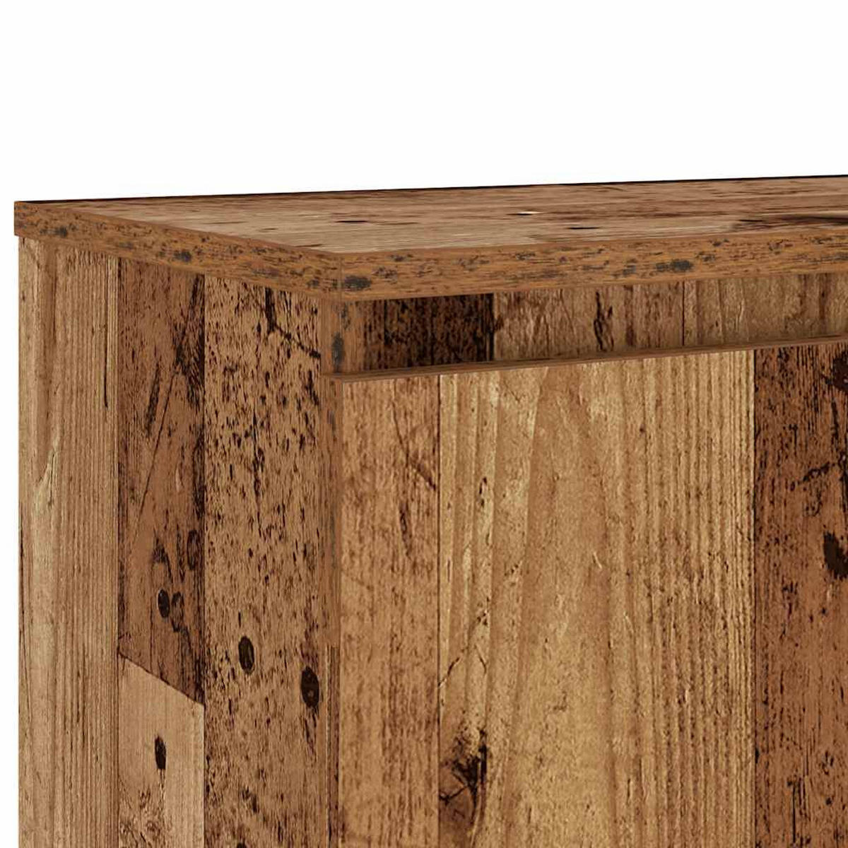 TV-SCHRANK Mit Led-Leuchten Altholz-Optik 120/30/36 Cm - Braun, Holzwerkstoff (30/36/120cm) - vidaXL