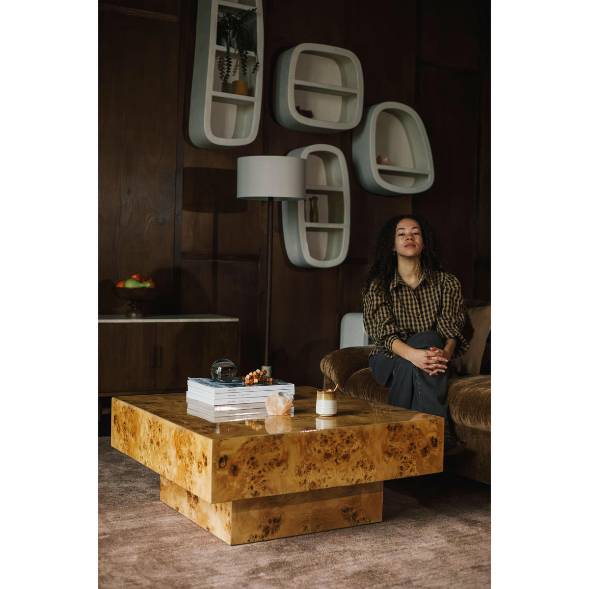 COUCHTISCH Quinn 90x90 cm Natur - Naturfarben, Holz (90/90/39cm) - Dutchbone