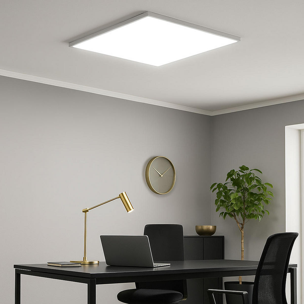 LED DECKENLEUCHTE Turcona Weiß - Weiß, Metall (59.5/59.5/6cm)