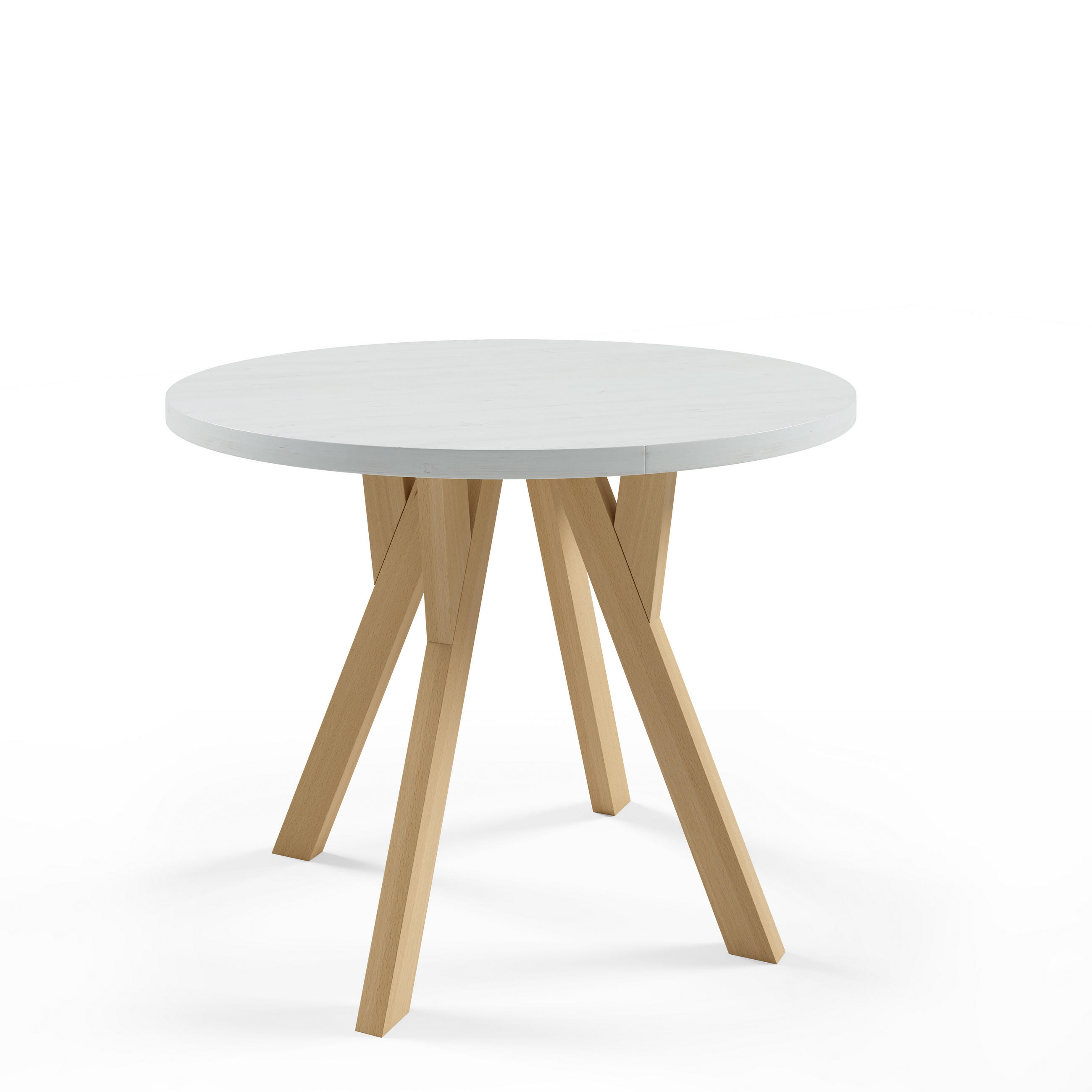 ESSTISCH FABIO Ausziehbar 100 - 140 / 100 x 77 cm - Eiche Artisan/Weiß, Holz (100/100/77cm) - MASSENO