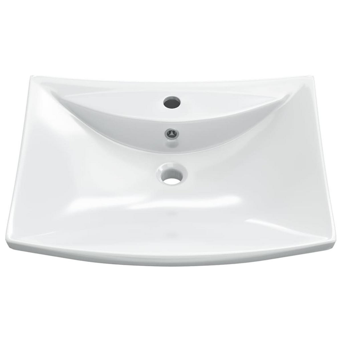 WASCHBECKEN Kozlowski 60/44/17 cm - Weiß, Keramik (60/17/44cm) - Nettlife
