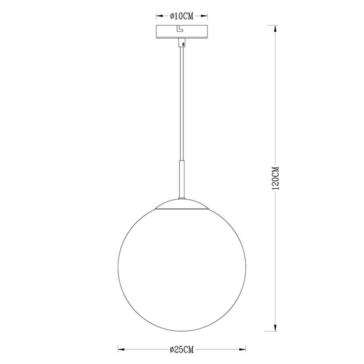 HÄNGELEUCHTE VARUS Glas Orange - Orange, Glas (25/25/120cm) - Globo Lighting