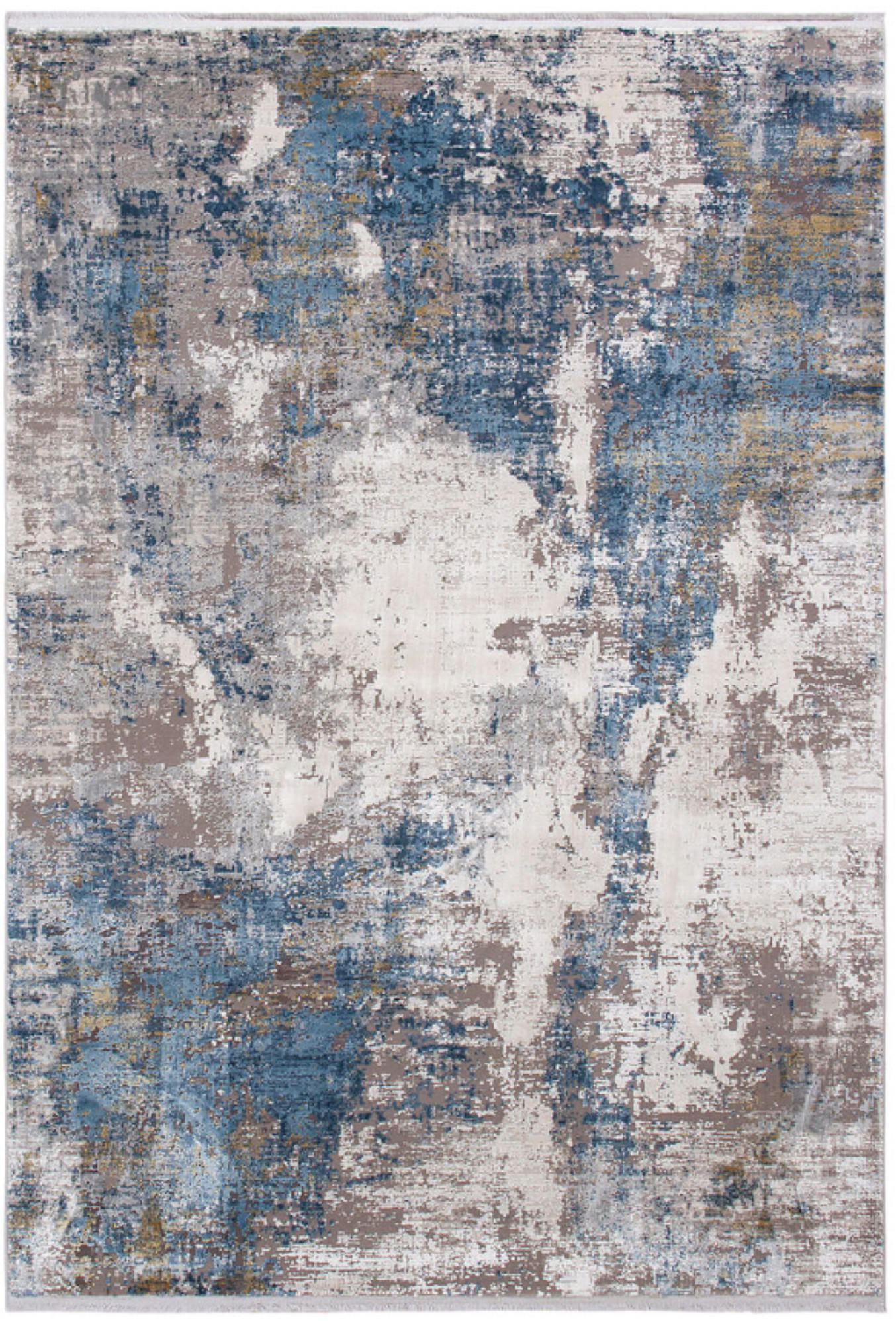 TEPPICH modern Wohn-/Schlafzimmer Viskose LINCOLN Blau 200x300 cm - Blau, Textil (200/300cm) - Novatrend