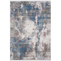 TEPPICH modern Wohn-/Schlafzimmer Viskose LINCOLN Blau 200x300 cm - Blau, Textil (200/300cm) - Novatrend